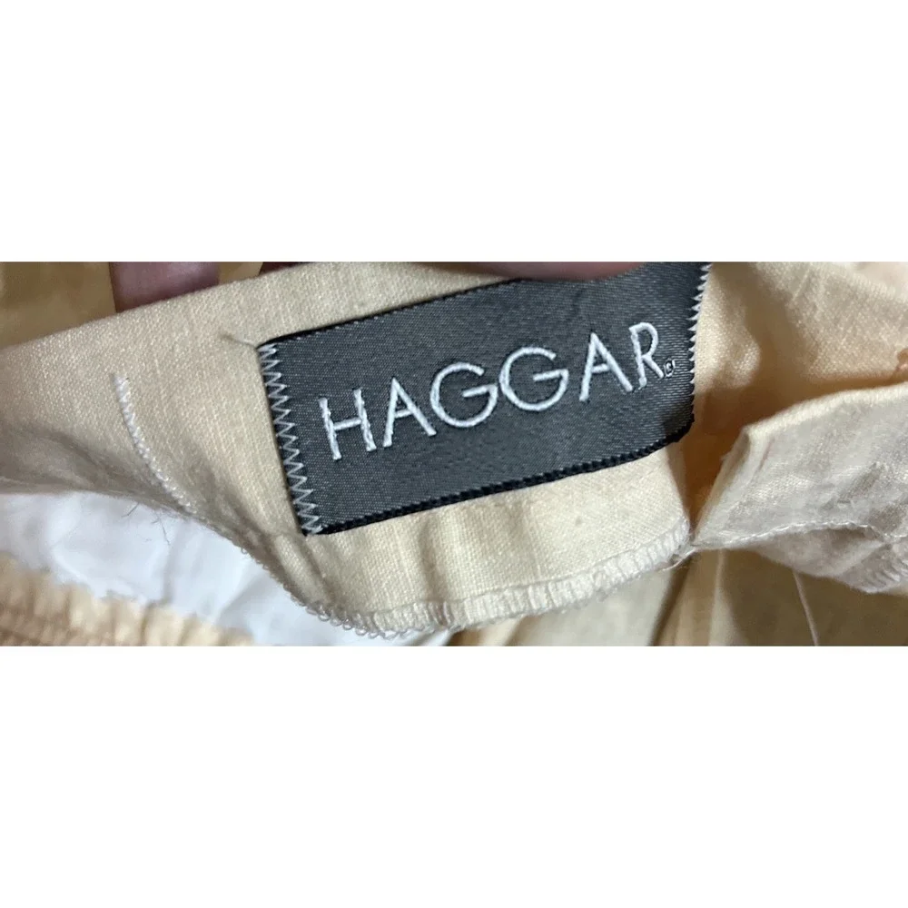 Haggar E-Z Dress Casual Straight Pants Mens 42x29 Partial Elastic Waistband NEW